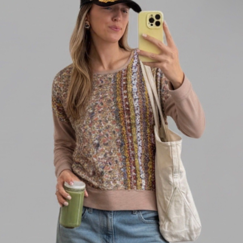 Floral Patchwork Long Sleeve Top - Picture 12 of 12